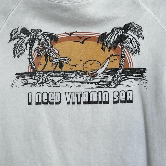 🌸SEZANE x Sea NY sweatshirt in cotton “I need vitamin Sea” good condition - Picture 5 of 15